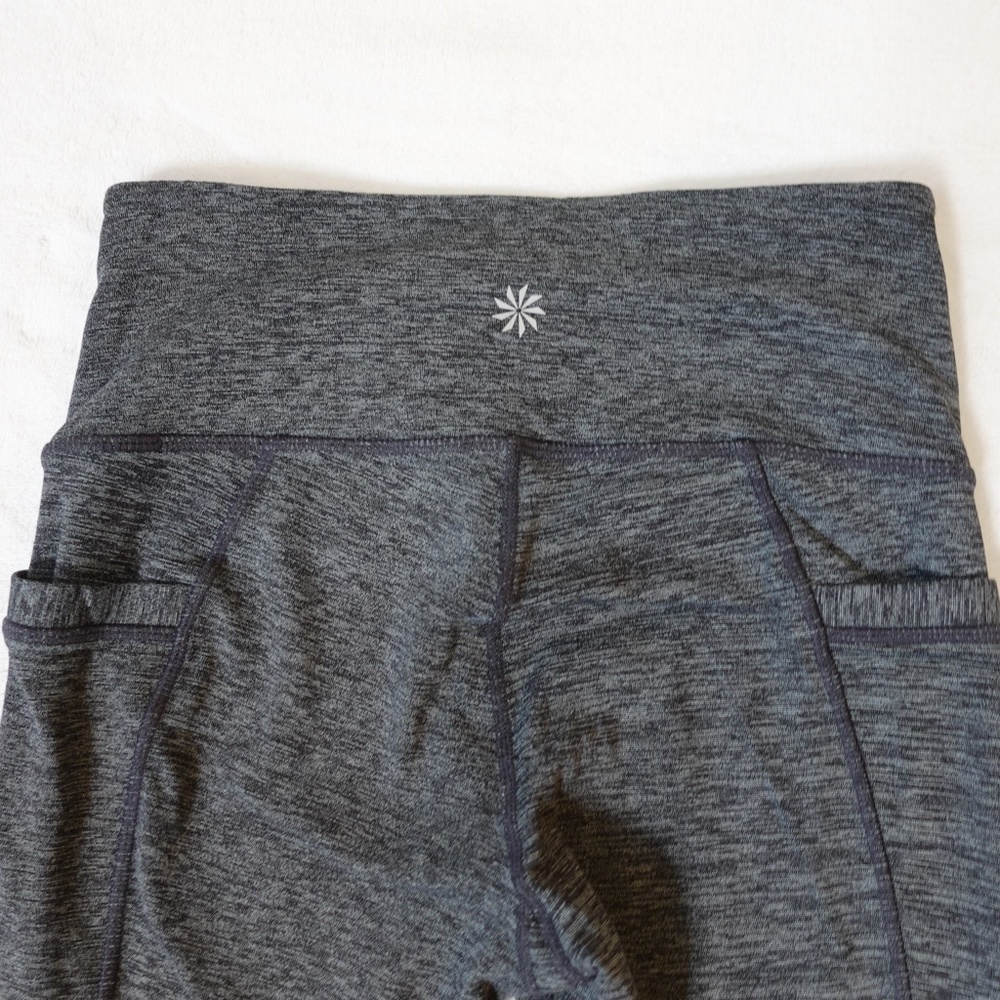 Athleta Chaturanga to Town Spacedye Gray Leggings with Pockets - Picture 6 of 10